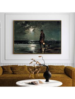 ARTCREST - Rustic Realms Large Painting Black Box Framed Canvas Wall Art