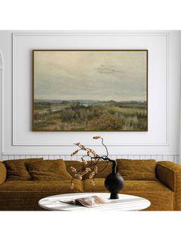 ARTCREST - Rustic Reflection Large Painting Black Box Framed Canvas Wall Art