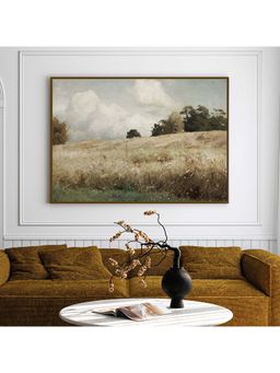 ARTCREST - Rustic Resplendence Large Painting Black Box Framed Canvas Wall Art