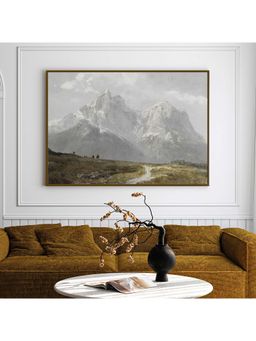 ARTCREST - Rustic Reverberation Large Painting Black Box Framed Canvas Wall Art