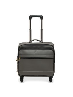 MBOSS - Faux Leather 4 Wheel Overnighter Laptop Trolley Travel Bag