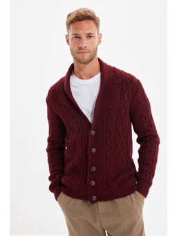 Trendyol - Man Maroon Sweater