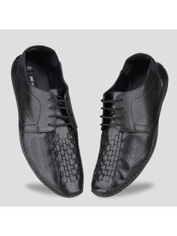EZOK - Black Formal Leather Shoes for Men