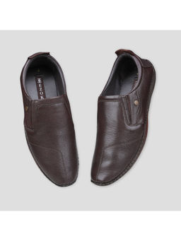EZOK - Brown Formal Leather Shoes for Men