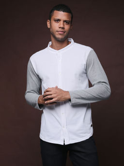 Campus Sutra - Full Sleeve Colourblocked Casual Shirt