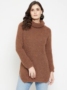 CAMLA - Brown Sweater for Women (M)