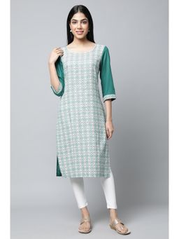 Aurelia - Green Modern Ethnic Kurta (Set of 2)