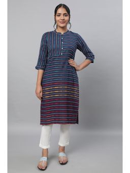 Aurelia - Blue Ethnic Kurta & Trousers (Set of 2)