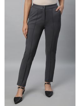Elleven - Grey Solid Pintuck Trousers