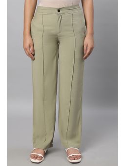 Elleven - Green Parallel Fit Trouser Pants
