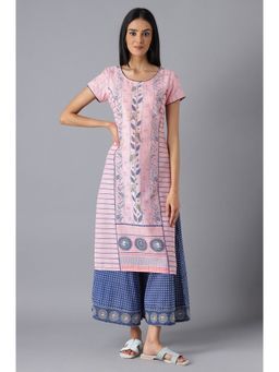 Aurelia - Pink Moder Ethnic Kurta & Palazzo (Set of 2)