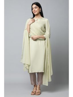 Aurelia - Pasta Green Festive Kurta (Set of 3)