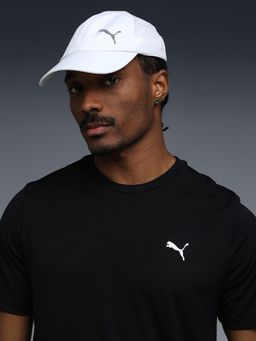 Puma - Poly Cotton Sweat-Wicking Baseball Cap - White