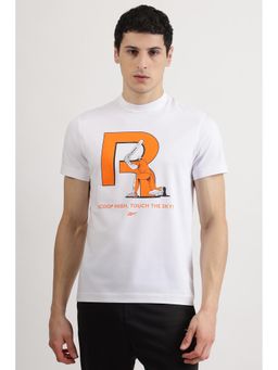 Reebok - White Round Neck Men T Shirt