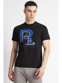 Reebok - Black Round Neck Men T Shirt
