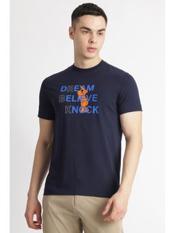 Reebok - Navy Blue Round Neck Men T Shirt