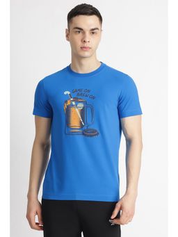 Reebok - Blue Round Neck Men T Shirt
