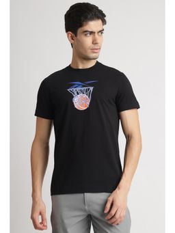 Reebok - Black Round Neck Men T Shirt