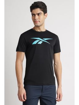 Reebok - Black Round Neck Men T Shirt