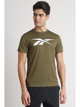 Reebok - Olive Round Neck Men T Shirt