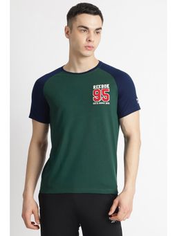Reebok - Green Round Neck Men T Shirt