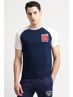 Reebok - Navy Blue Round Neck Men T Shirt