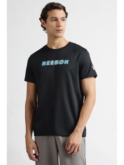 Reebok - Black Round Neck Men T Shirt