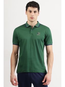 Reebok - Green Collar Neck Men Polo Shirt