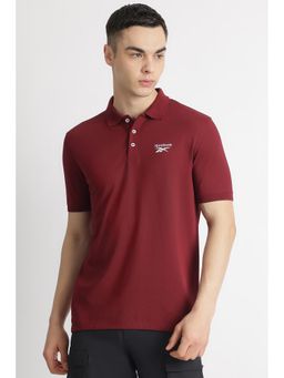 Reebok - Maroon Collar Neck Men Polo Shirt