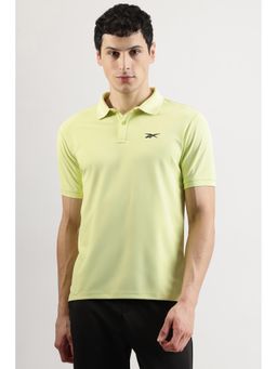 Reebok - Yellow Collar Neck Men Polo Shirt