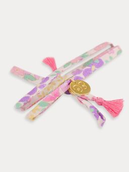EARLY SUNDAY - Emma Floral Purple Charm Bracelet