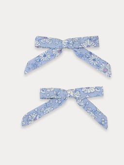 EARLY SUNDAY - Tonal Floral Blue Grace Hair Clips (Pack of 2)