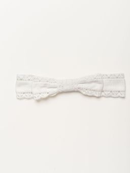EARLY SUNDAY - White Lace Headband