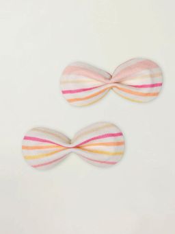 EARLY SUNDAY - Pink Stripes Penelope Hair Clips (Pack of 2)