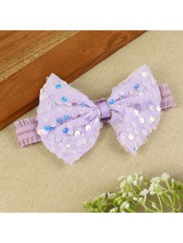 Asthetika Kids - Glitter Bow Purple Headband