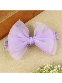Asthetika Kids - Organza Bow Purple Headband