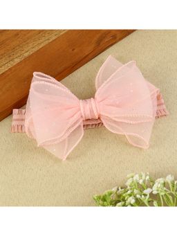 Asthetika Kids - Organza Bow Pink Headband