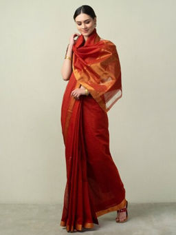 Fabindia - Cotton Mangalgiri Woven Sari