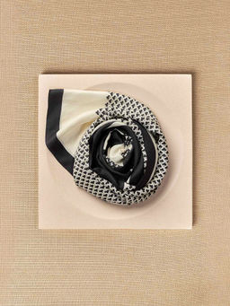 AMPM - Black & Ivory Noorein Scarf
