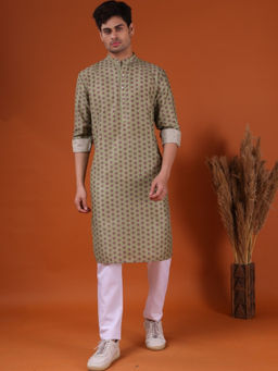 SHIWAM ETHNIX - Mens Silk Kurta with Pyjama