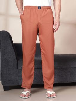Urban Scottish - Brown Cotton Regular Fit Solid Pajama