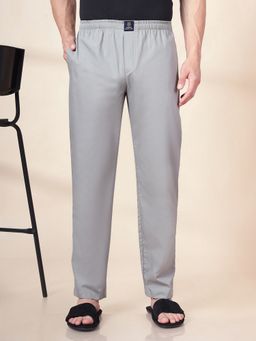 Urban Scottish - Grey Cotton Regular Fit Solid Pajama