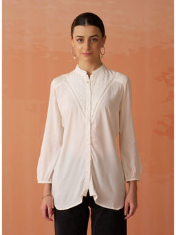 Lakshita - White Embroidered Shirt