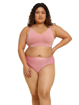 Van Heusen Woman Lingerie and Athleisure - Van Heusen Women Wireless & Non Padded Minimizer Bra - Old Rose