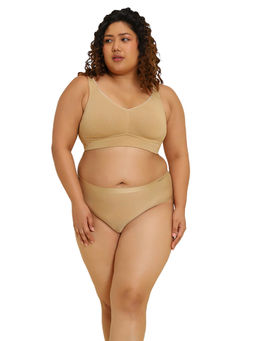 Van Heusen Woman Lingerie and Athleisure - Van Heusen Women Wireless & Non Padded Minimizer Bra - Candied Ginger