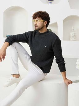 Kvetoo - Charcoal Solid Sweater