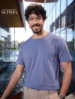 The Souled Store - Supima: Soft Blue T-Shirt