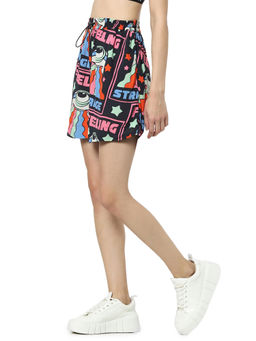 ONLY - Women Printed Black Shorts