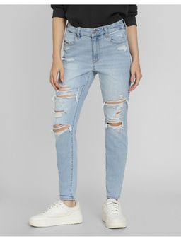 American Eagle - Next Level Curvy High-Waisted Ripped Jeans