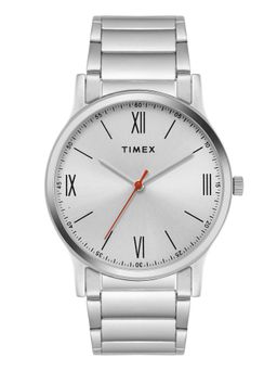Timex - Round 21mm Silver Dial Analog Men Watch - TW000R430